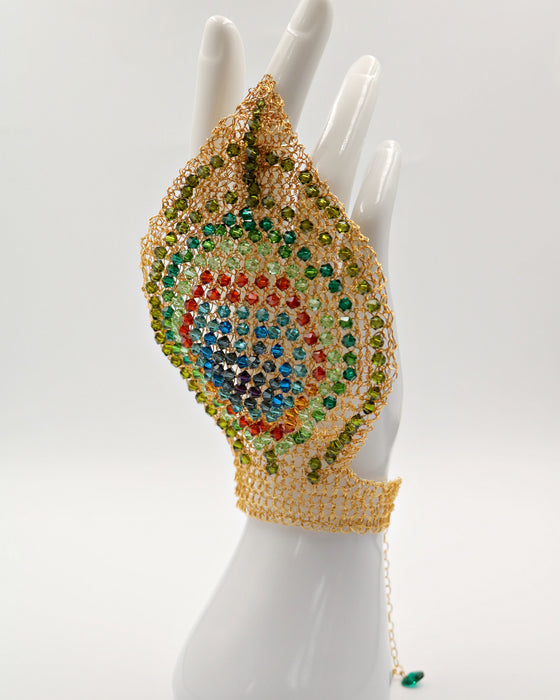Peacock hand bracelet